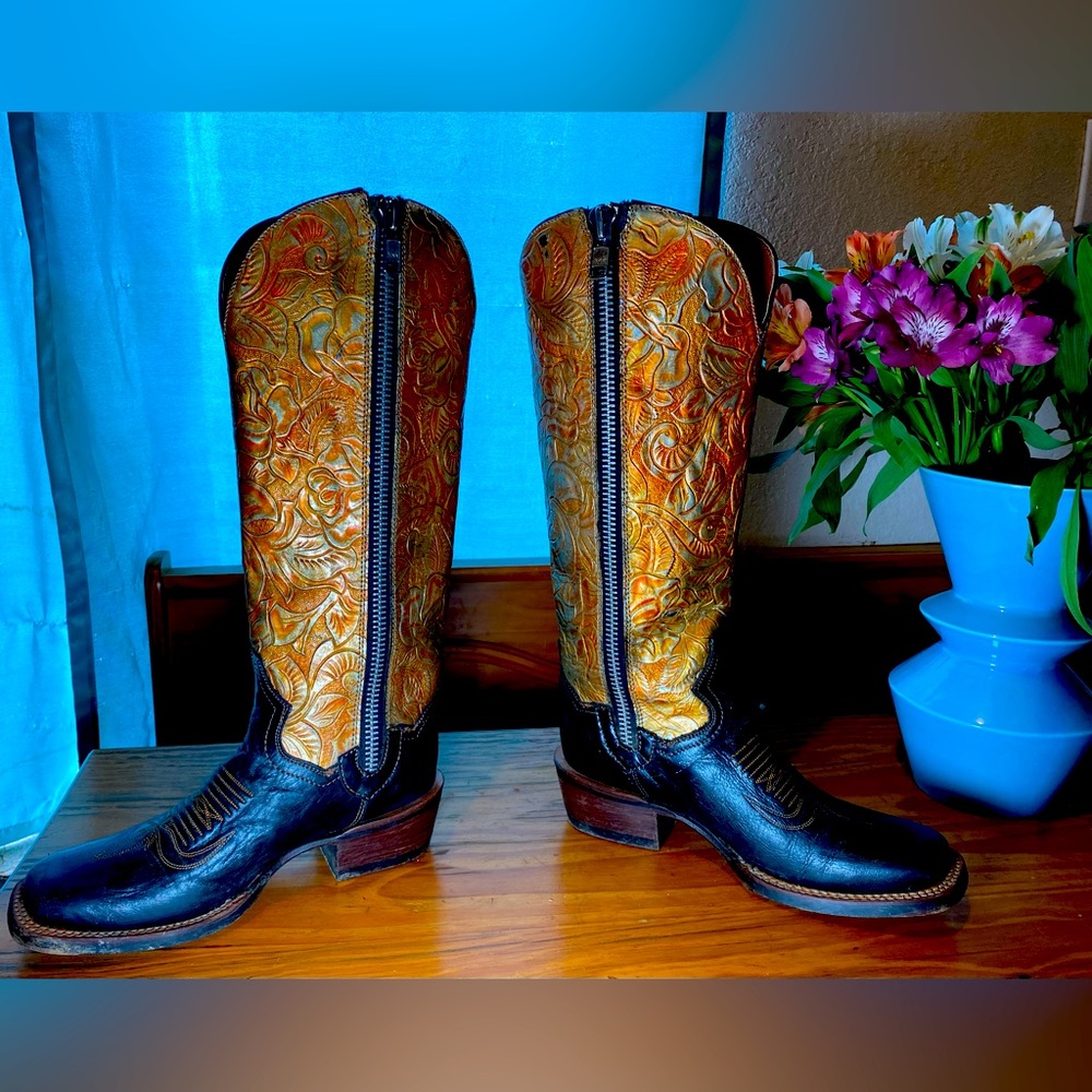 Dan Post Womens Tall Cowboy Boots 8c